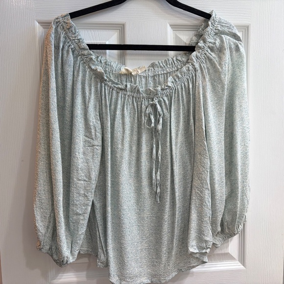 Millibon Tops - New Millibon Off the Shoulder Textured Top Shirt Blouse Relaxed Fit Boho💕